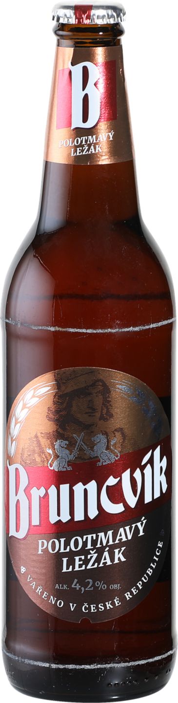 Bruncvík Polotmavé pivo výčapný ležiak
4,2 % alk.