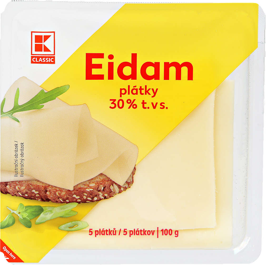 Zobrazit nabídku K-Classic Eidam Plátky 30%