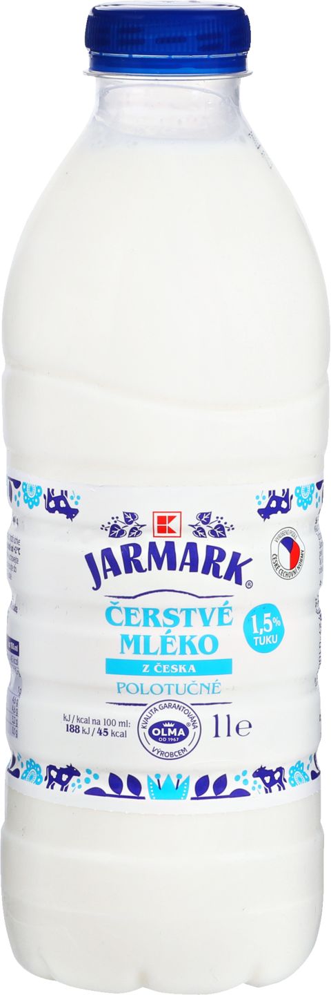 K-Jarmark Čerstvé mléko
tuk 1,5 %