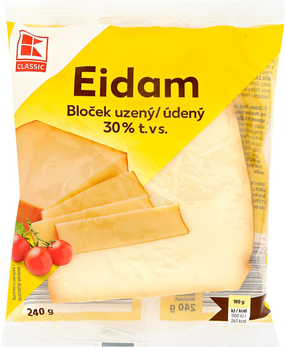 K-CLASSIC Eidam uzený
bloček