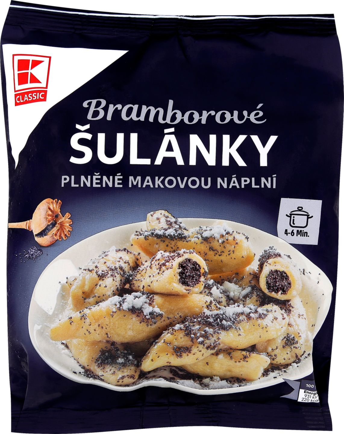 K-Classic Bramborové šulánky
s makovou náplní