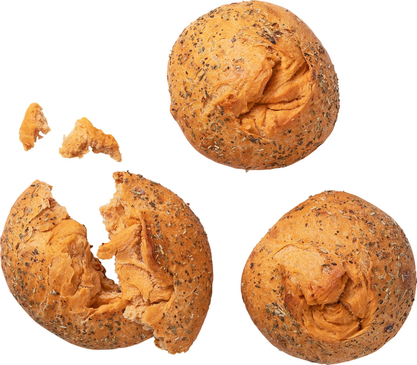 Bulka s rajčaty a bylinkami
