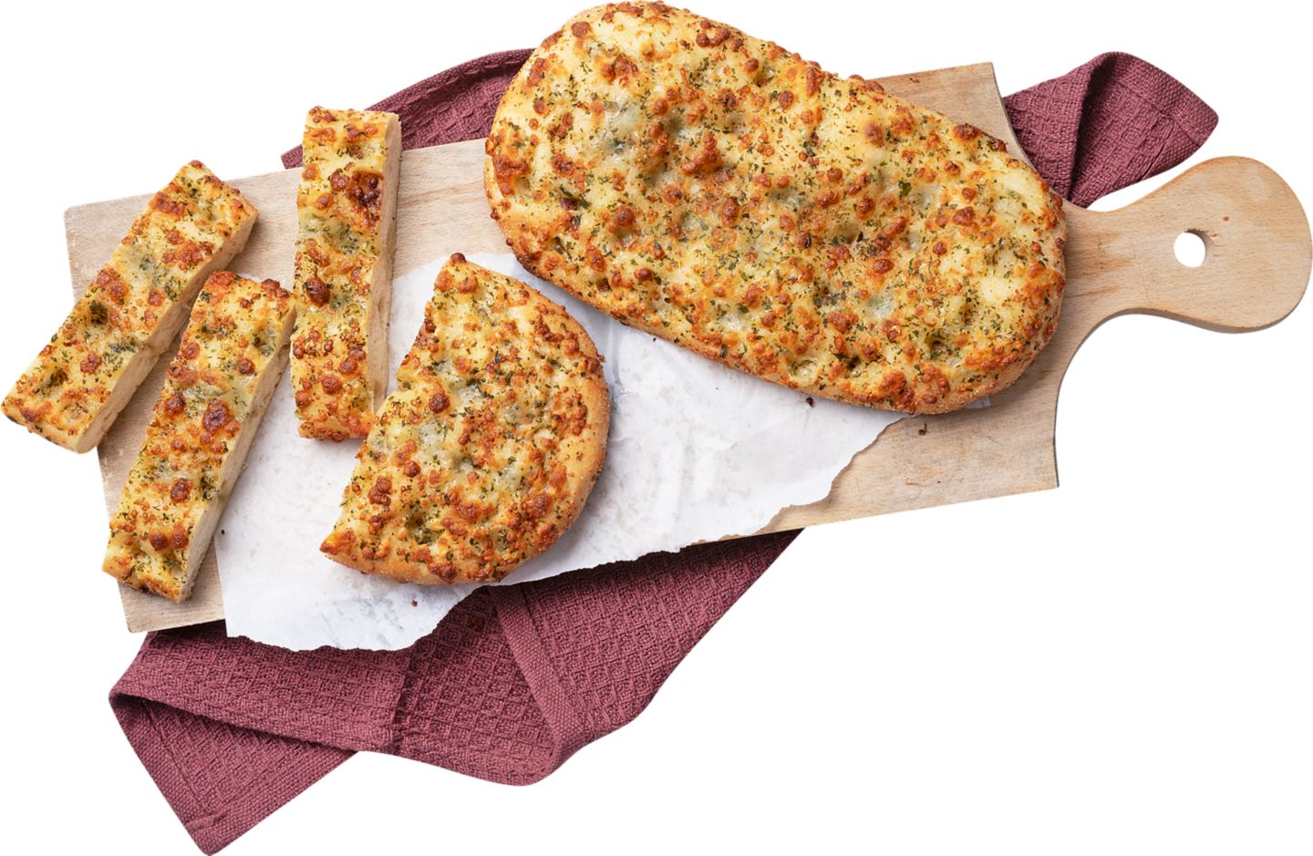Snack s česnekem a mozzarellou