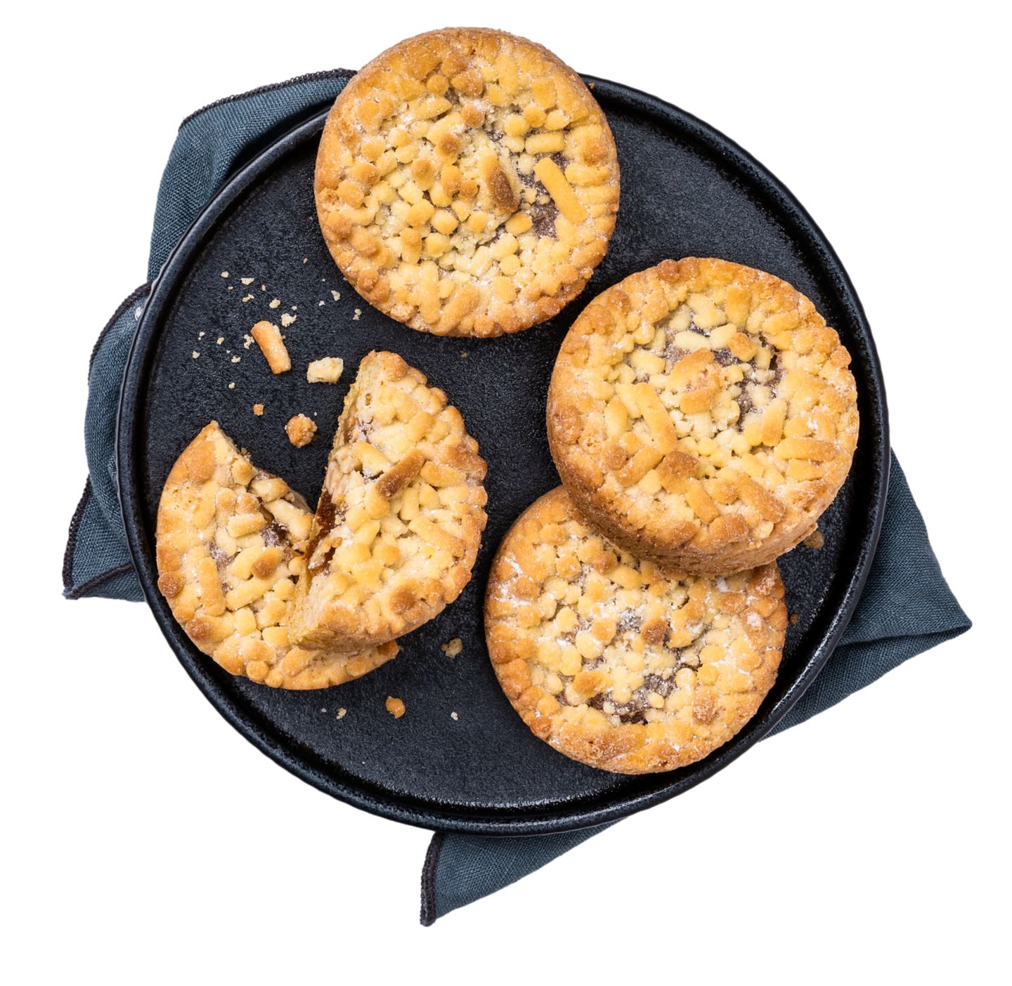 Koláč s jablečnou náplní a drobenkou