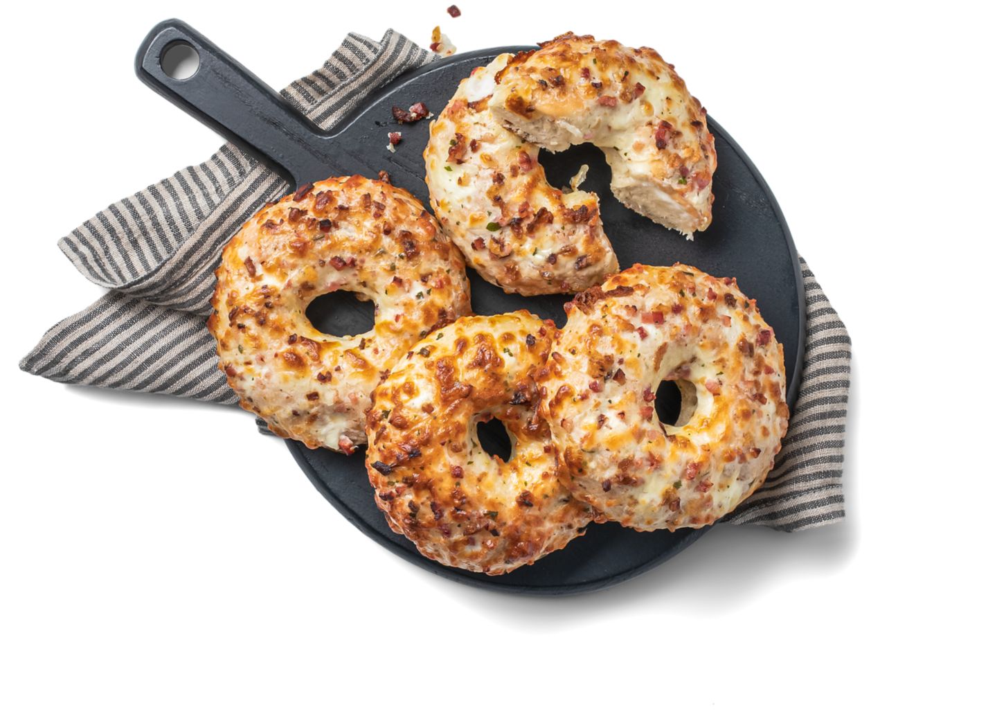 Plněný pizza donut 