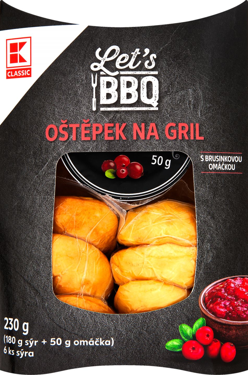 K-Classic Oštěpok uzený
s brusinkovou omáčkou