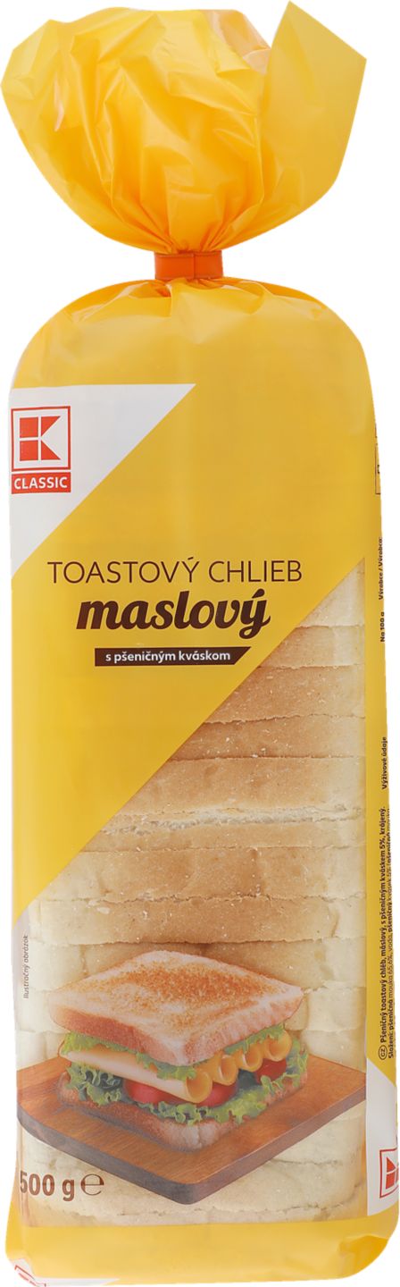 K-Classic Toastový chlieb
maslový