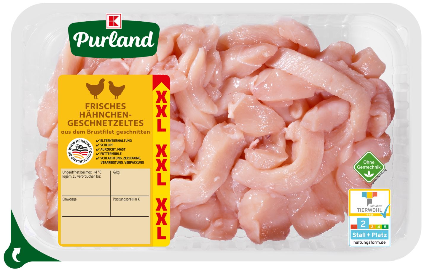 K-PURLAND Hähnchengeschnetzeltes XXL