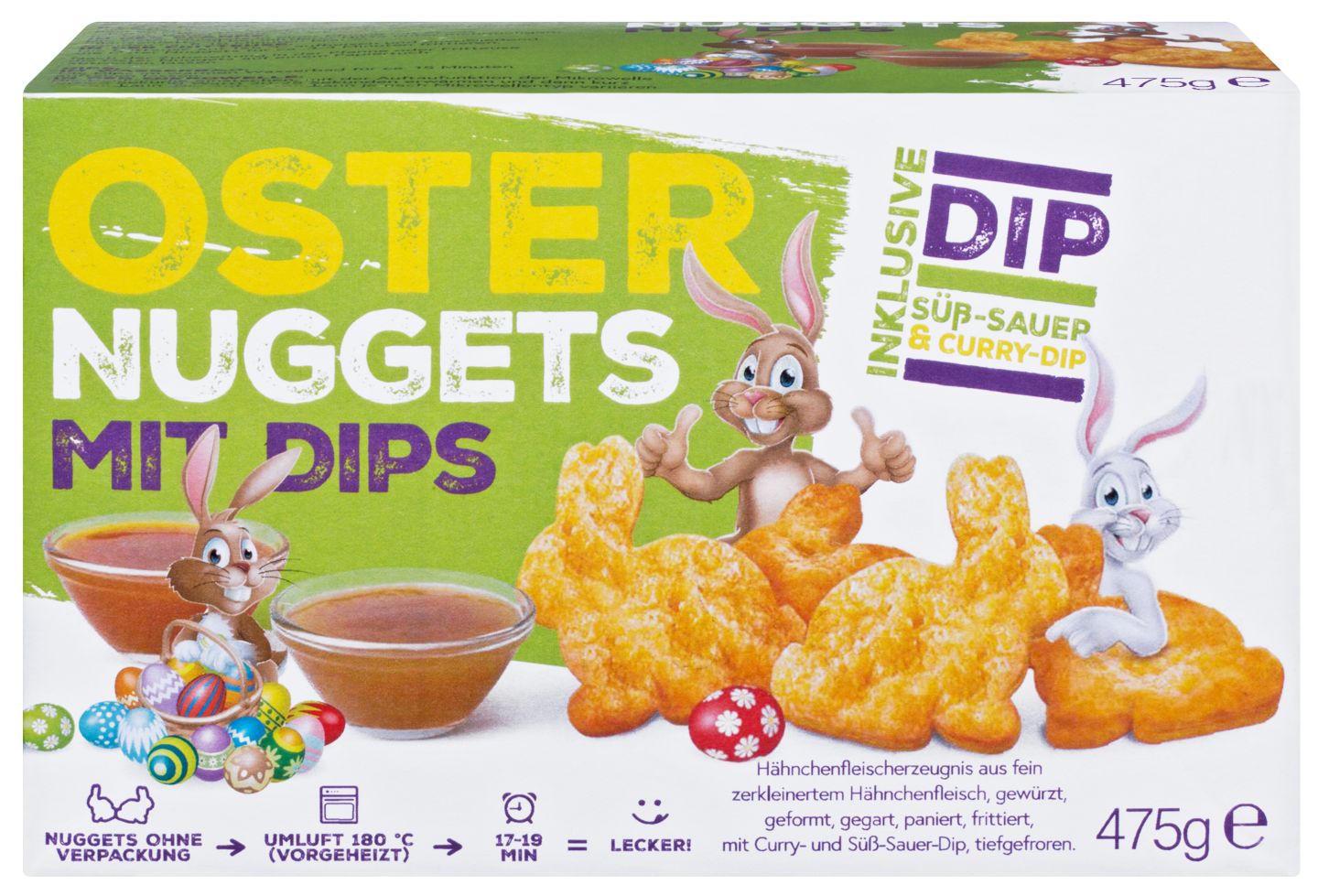 Oster-Nuggets mit Dips