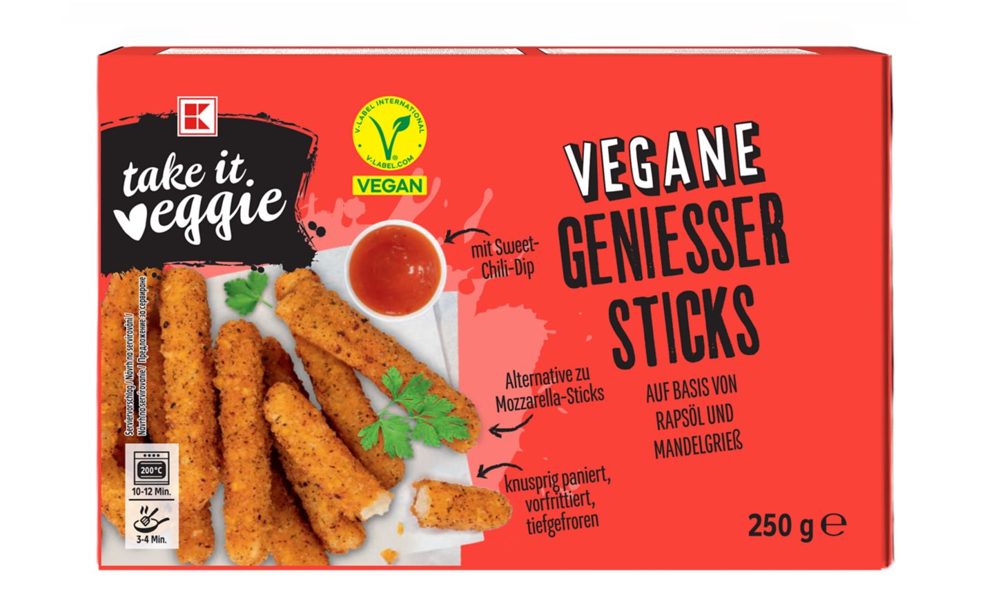 Изображение на K-Take it Veggie Вегански панирани пръчици
с дип
