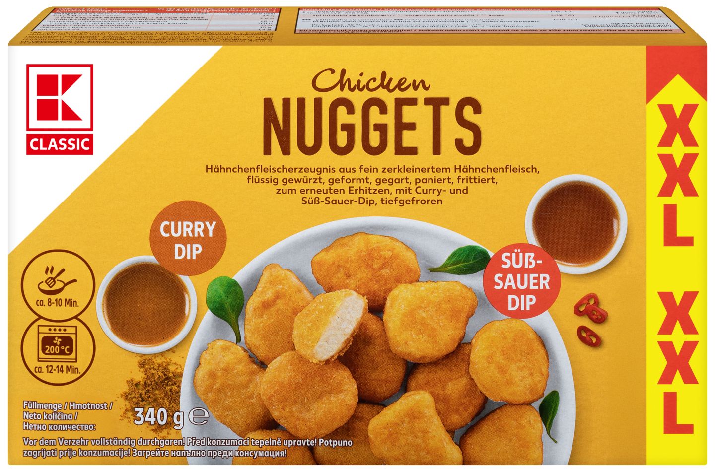 K-Classic XXL kuřecí nugetky