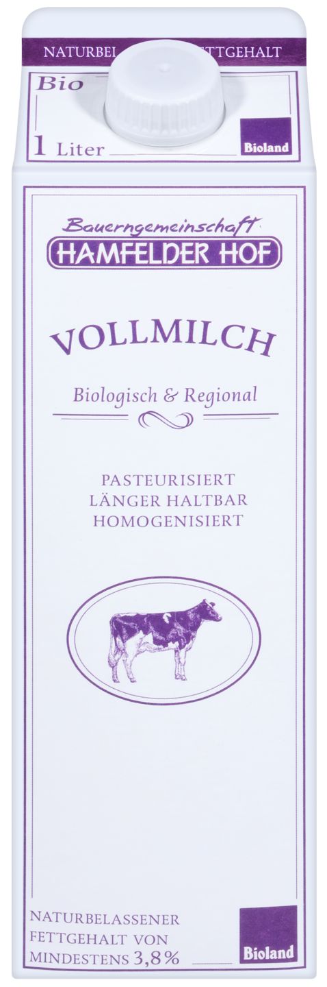 HAMFELDER HOF Bioland frische Vollmilch