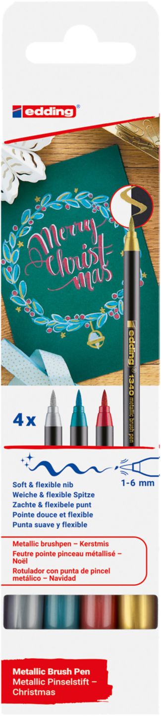 EDDING Pinselstifte-Set »XMAS«