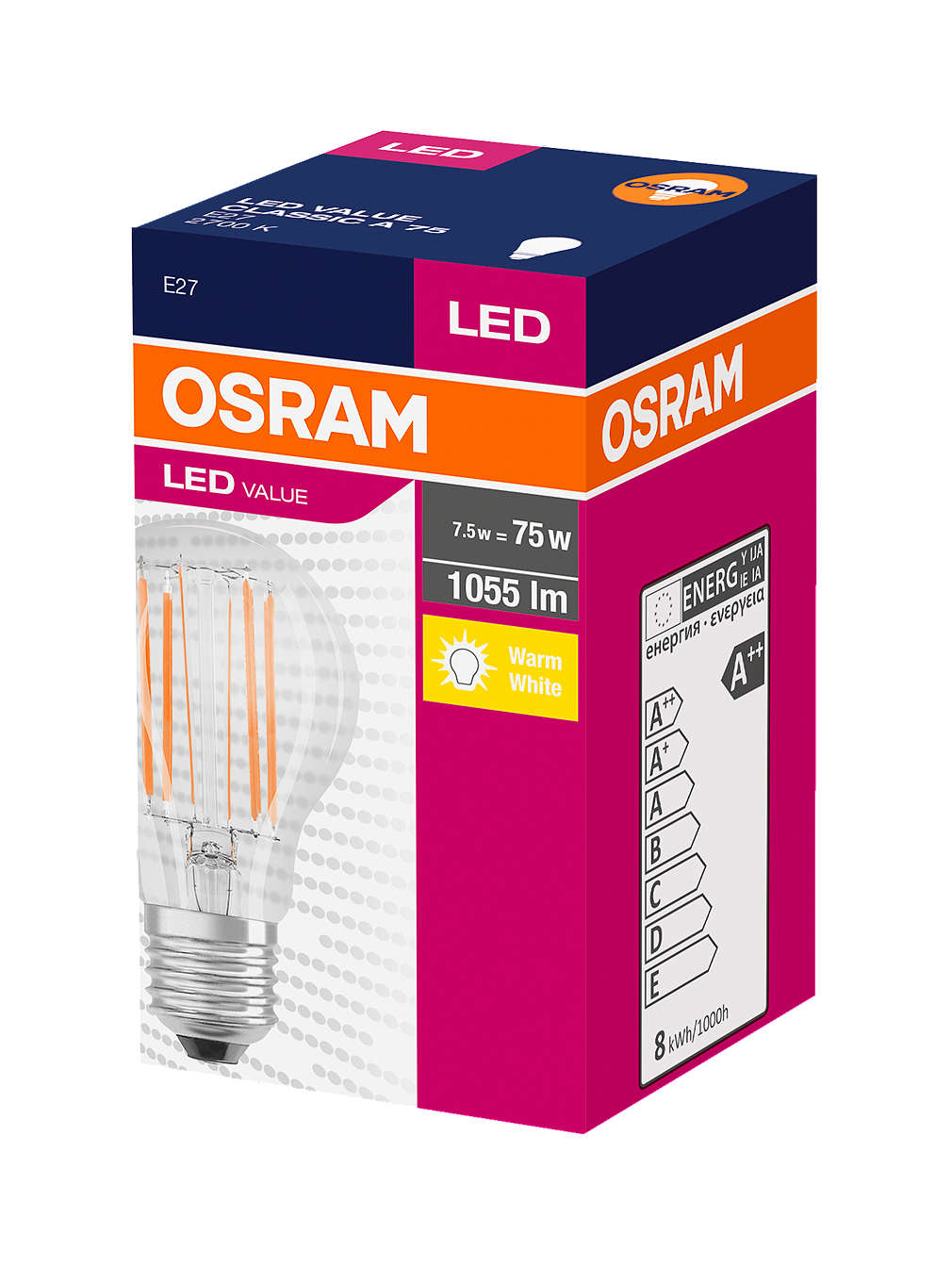 Изображение за продукта Osram LED Крушка Value Filament E27