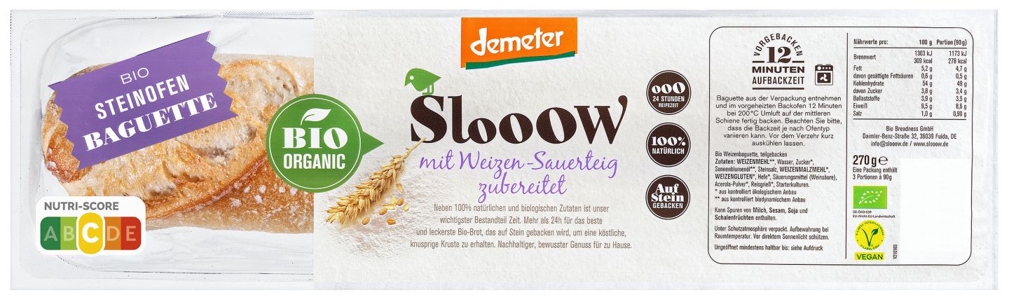 SLOOOW Demeter Steinofen-Baguette