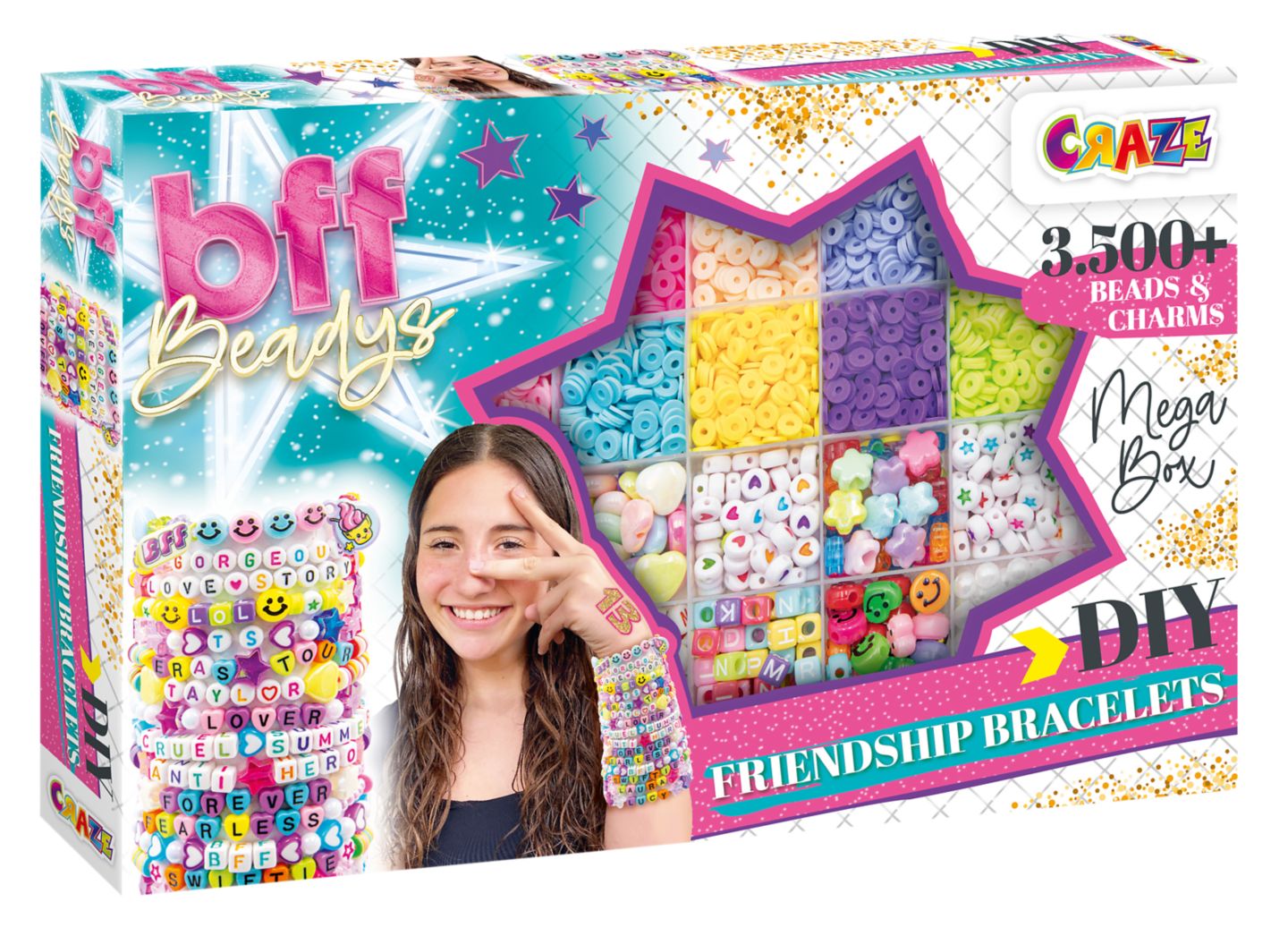 CRAZE »BFF Beadys Mega Box« Perlen-Set