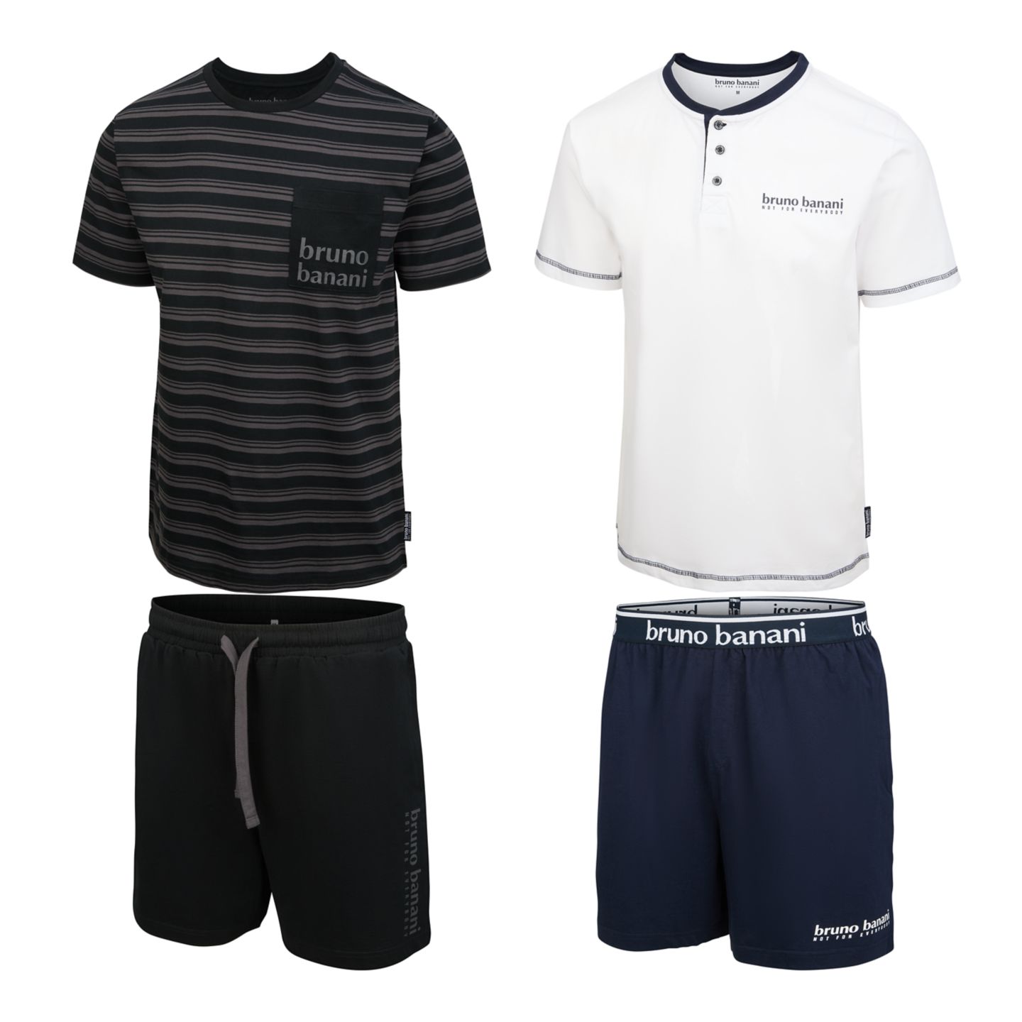 BRUNO BANANI Herren-Shorty-Pyjama