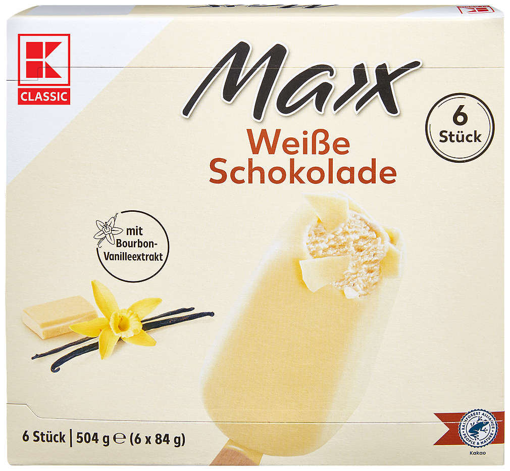 Изображение за продукта K-Classic Сладолед Maxx Бял шоколад