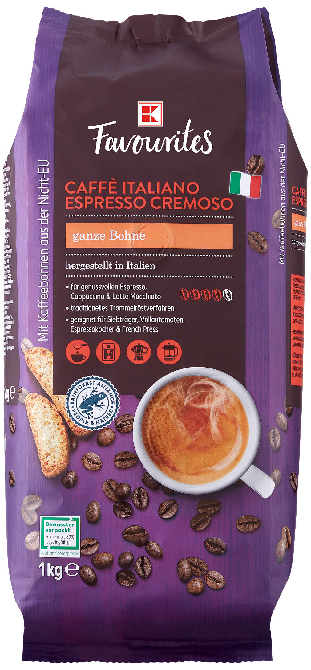 Изображение за продукта K-Favourites Кафе на зърна Caffe Italiano различни видове