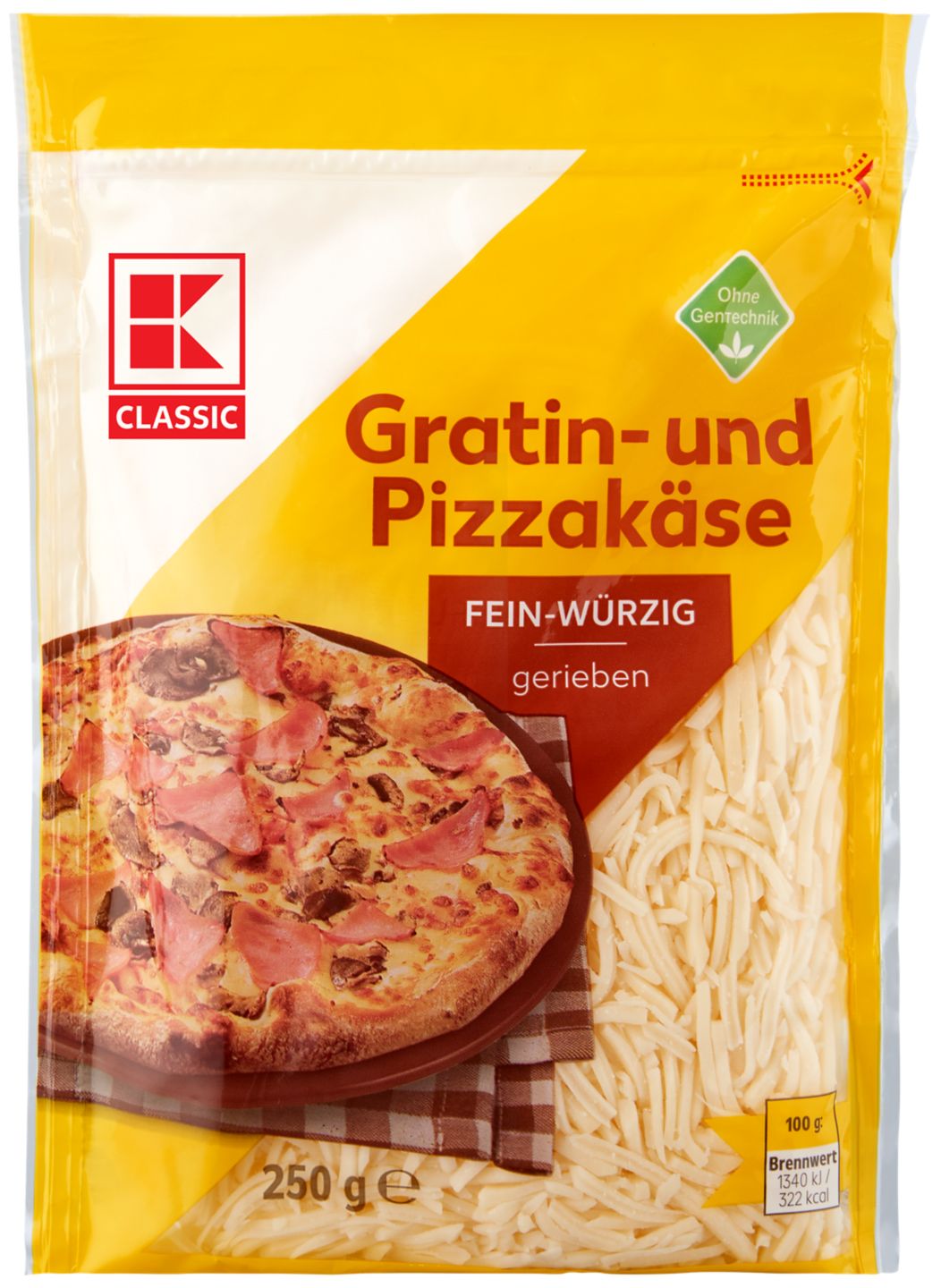 K-CLASSIC Gratin- und Pizzakäse