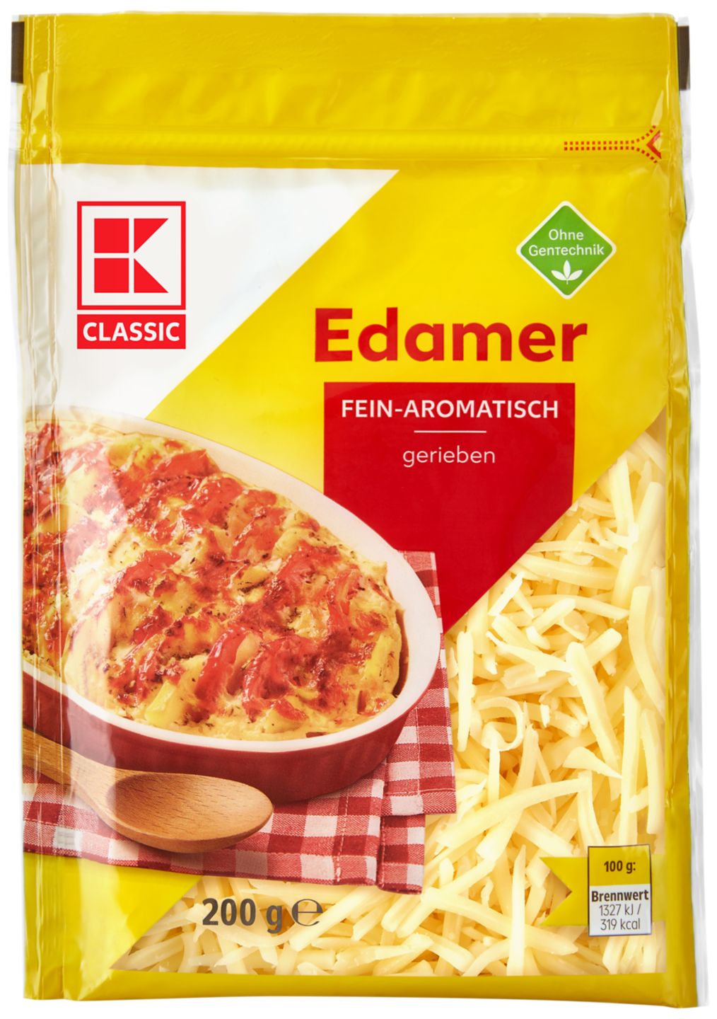 K-CLASSIC Eidam 40%
strouhaný sýr