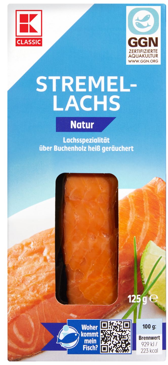 K-CLASSIC Uzený losos
natur/pepř