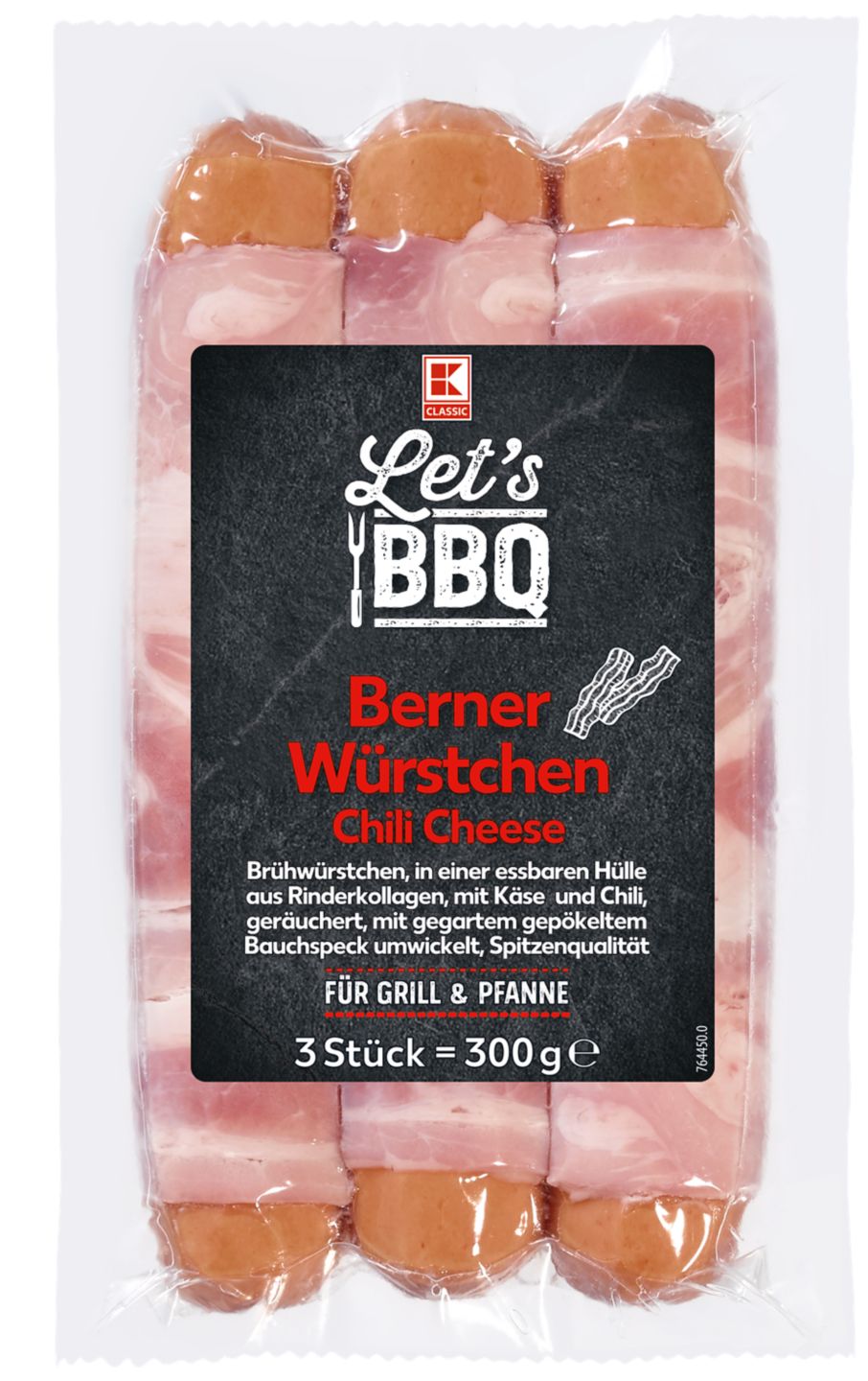 K-Classic Let’s BBQ Bernské párky
s chilli a sýrem