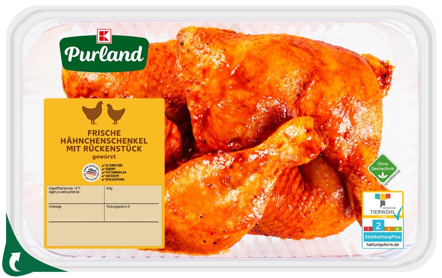 K-PURLAND Hähnchenschenkel mit Rückenstück