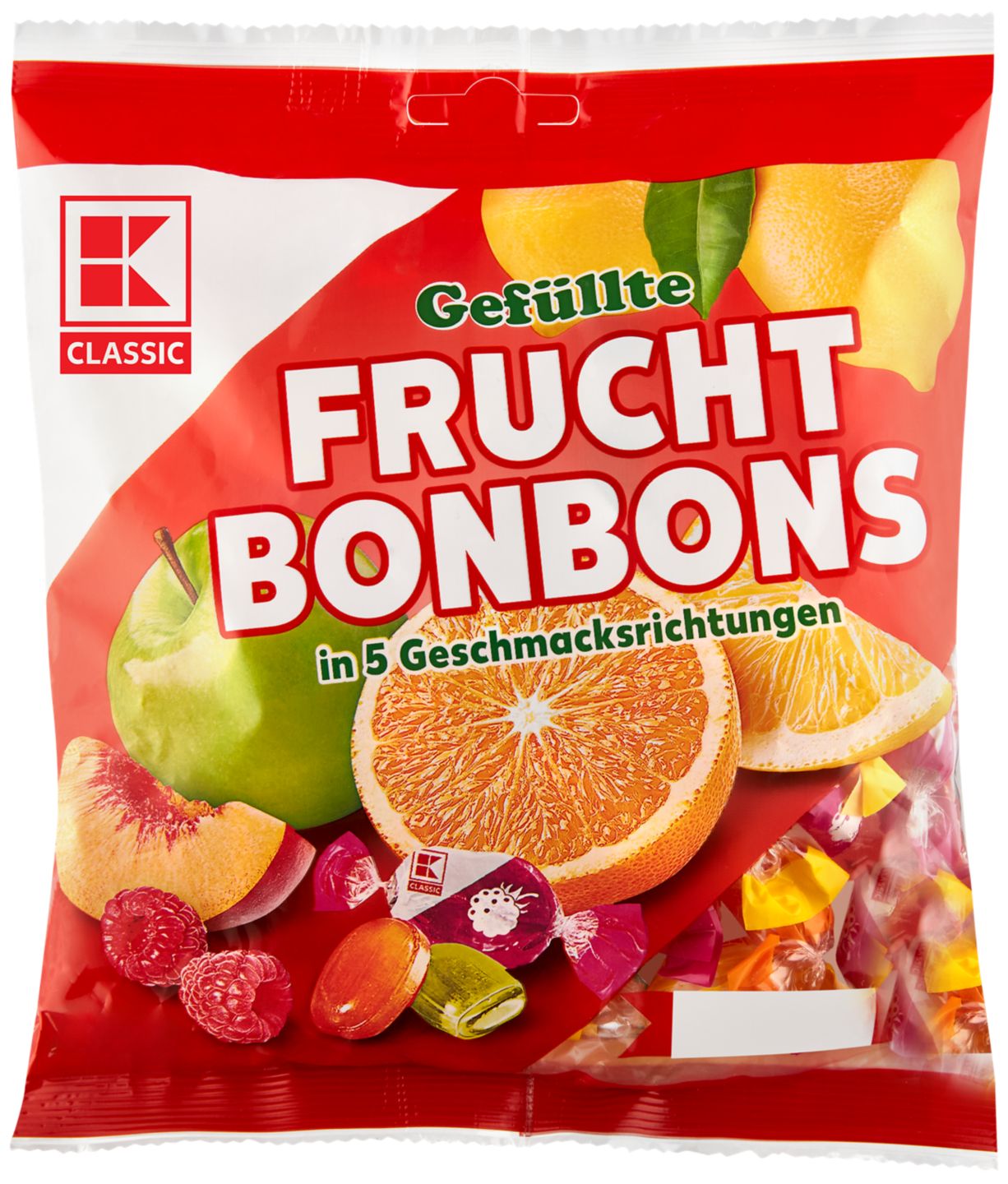 K-Classic Plnené ovocné cukríky