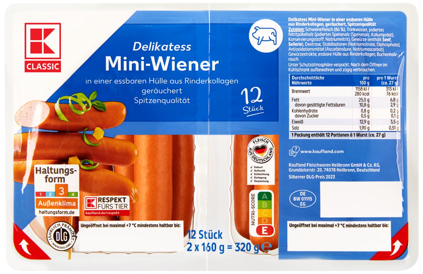 K-CLASSIC Mini-Wiener oder -Puten-Wiener