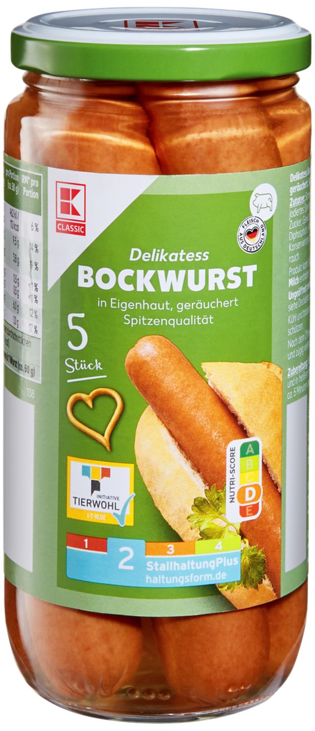 K-CLASSIC Bockwurst in Eigenhaut