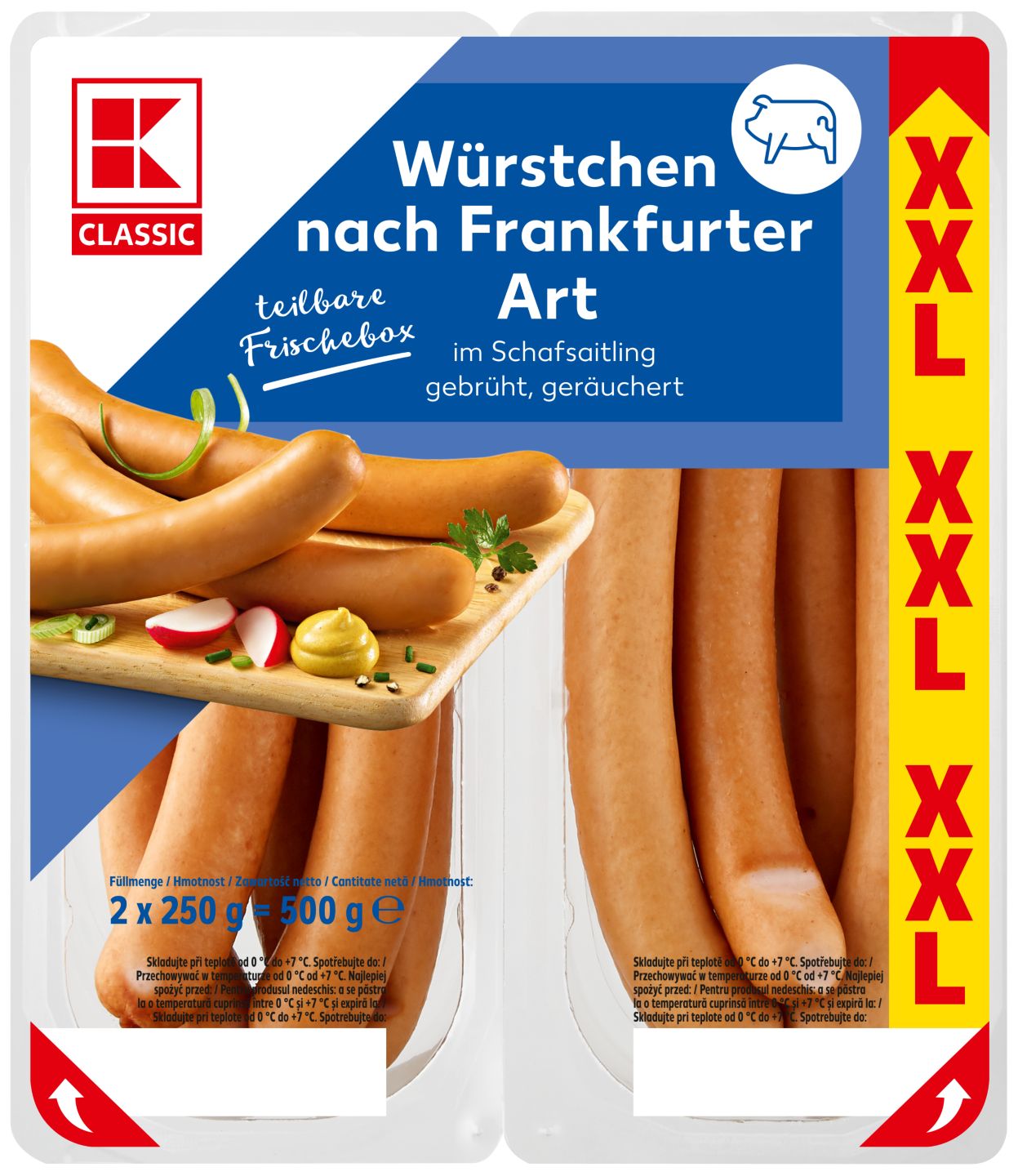 K-Classic Frankfurtské párky