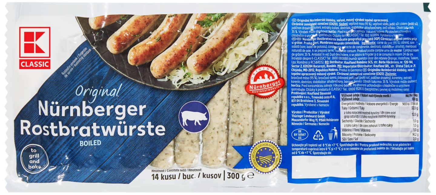 K-Classic Norimberské klobásy