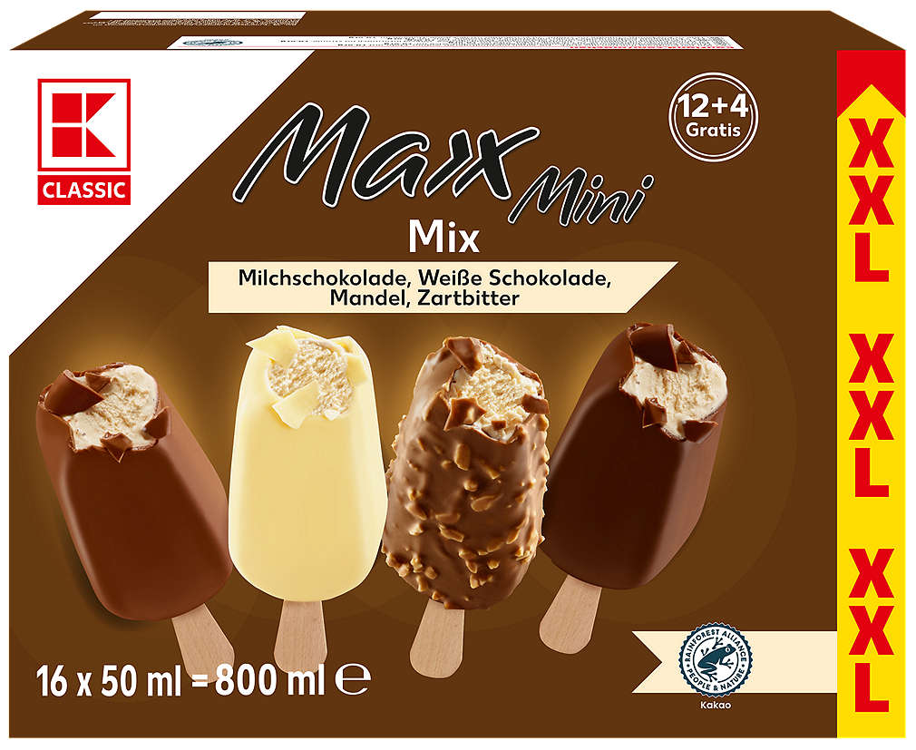 Изображение за продукта K-Classic Сладолед на клечка Maxx Mini Mix