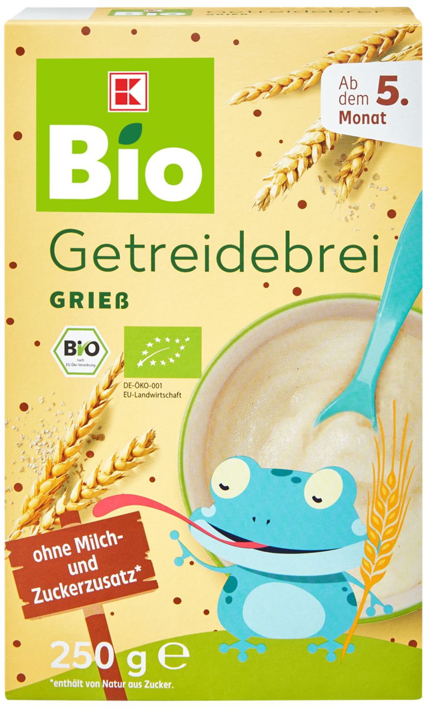 Изображение на K-Bio Грис зърнена каша
за деца над 5 мес.