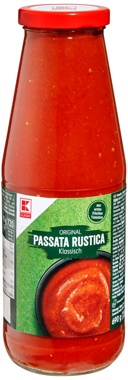 K-CLASSIC Rajčata
nahrubo pasírovaná