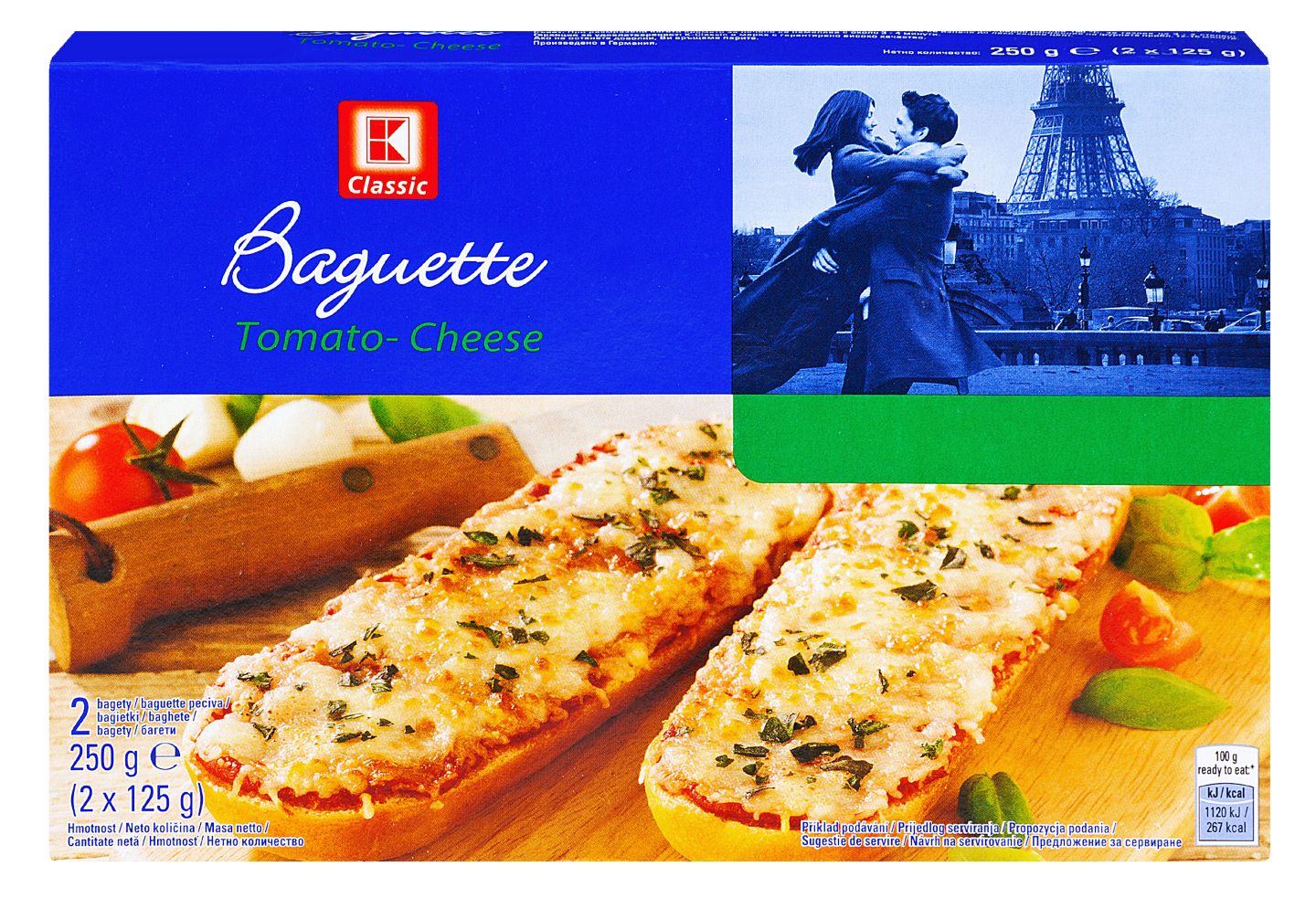 K-Classic Baguette mozzarella, rajčica
MPC 2.5.2025=1,39€