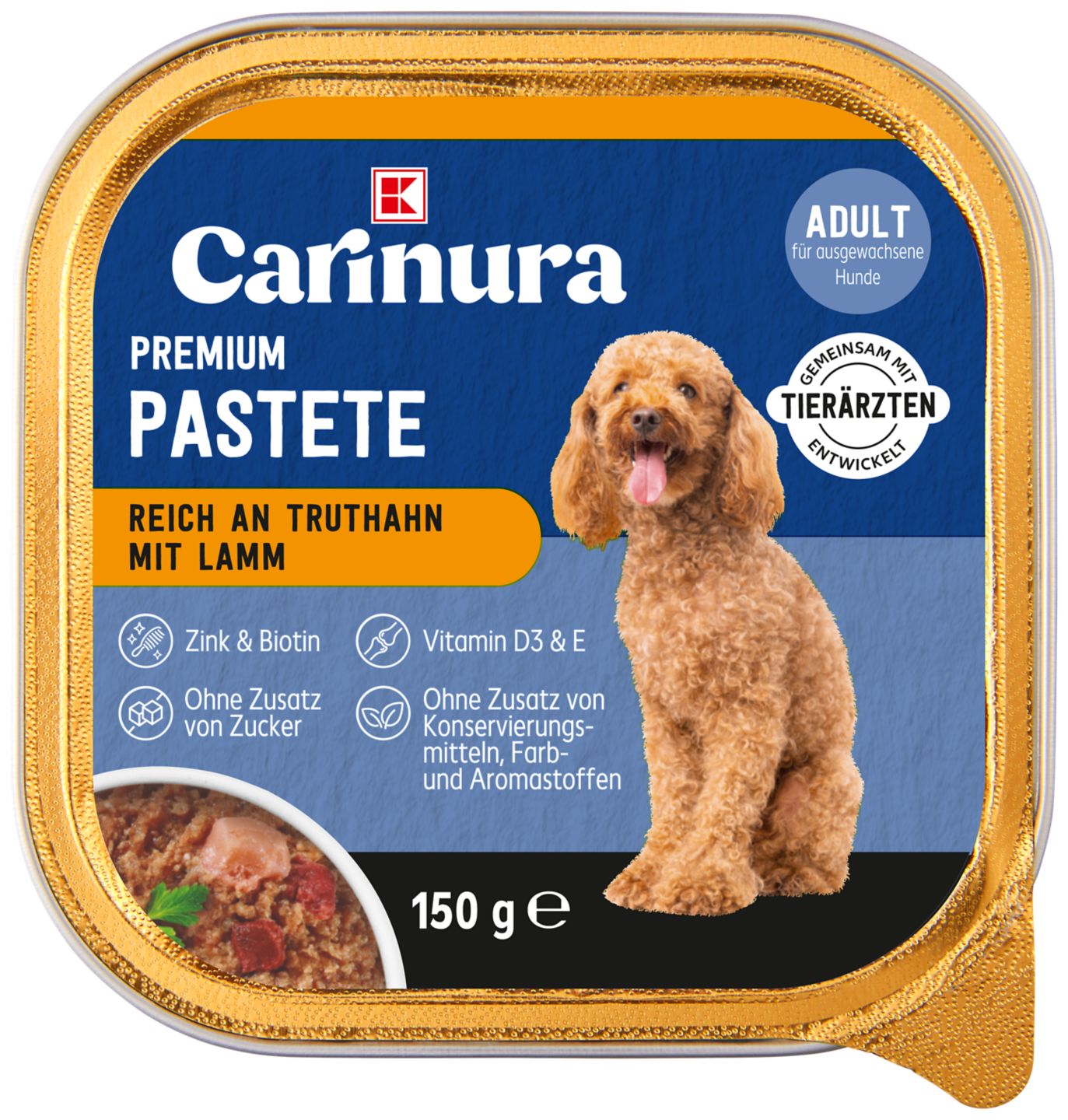 K-Carinura Pašteta za pse
MPC 2.5.2025=0,59€