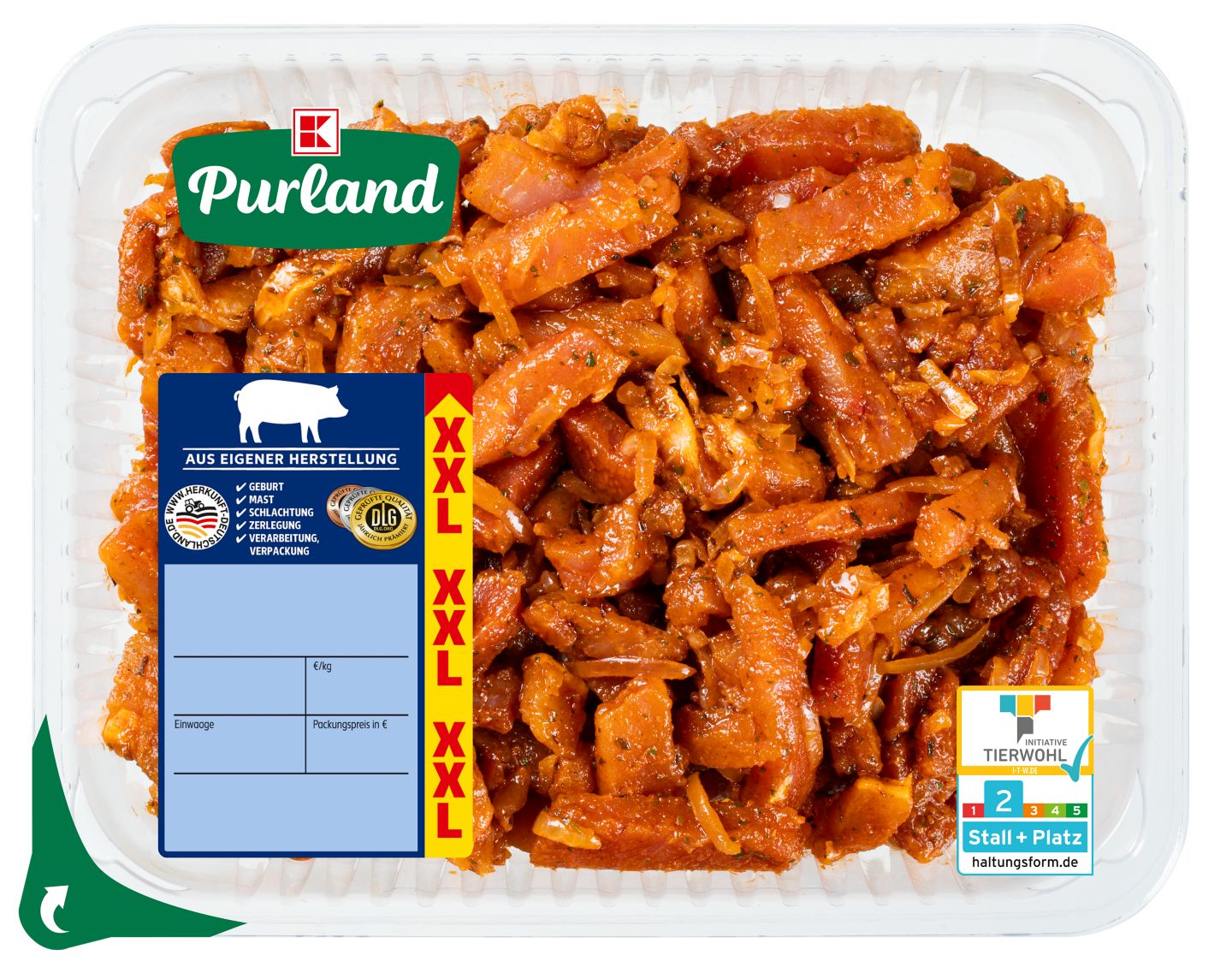 K-PURLAND Geschnetzeltes Gyros Art XXL
