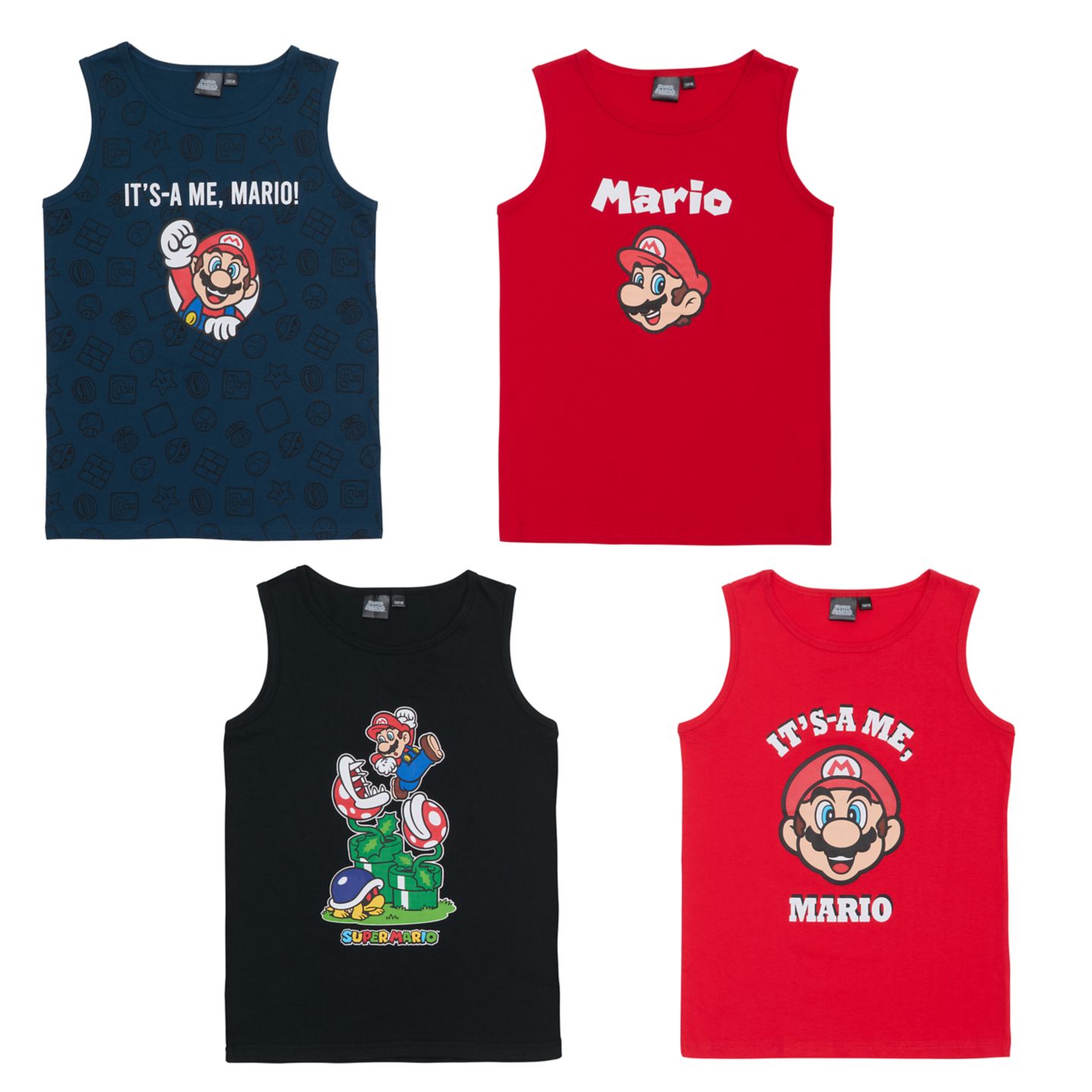  Kinder-Unterhemden »Super Mario«