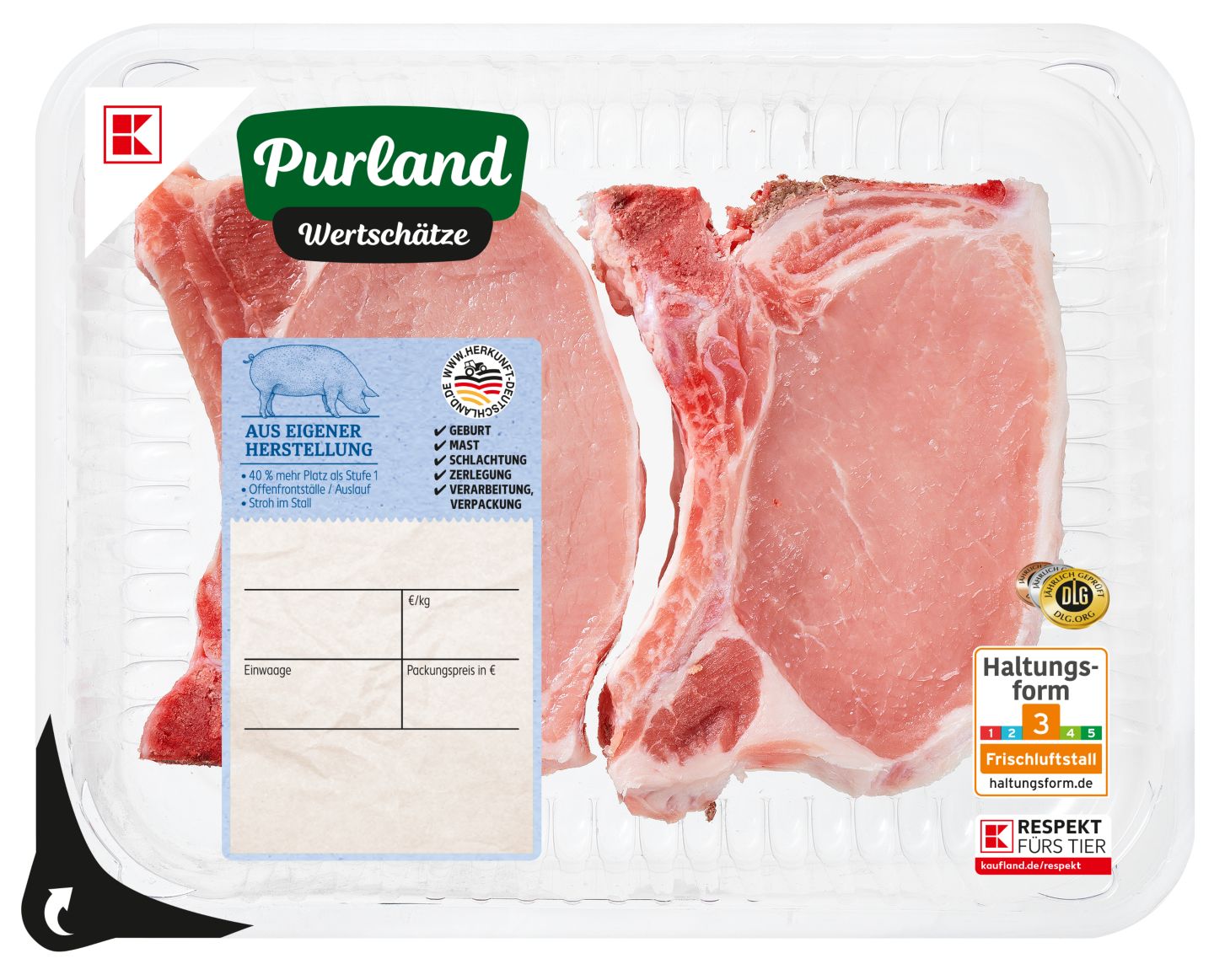 K-PURLAND WERTSCHÄTZE Schweinekotelett