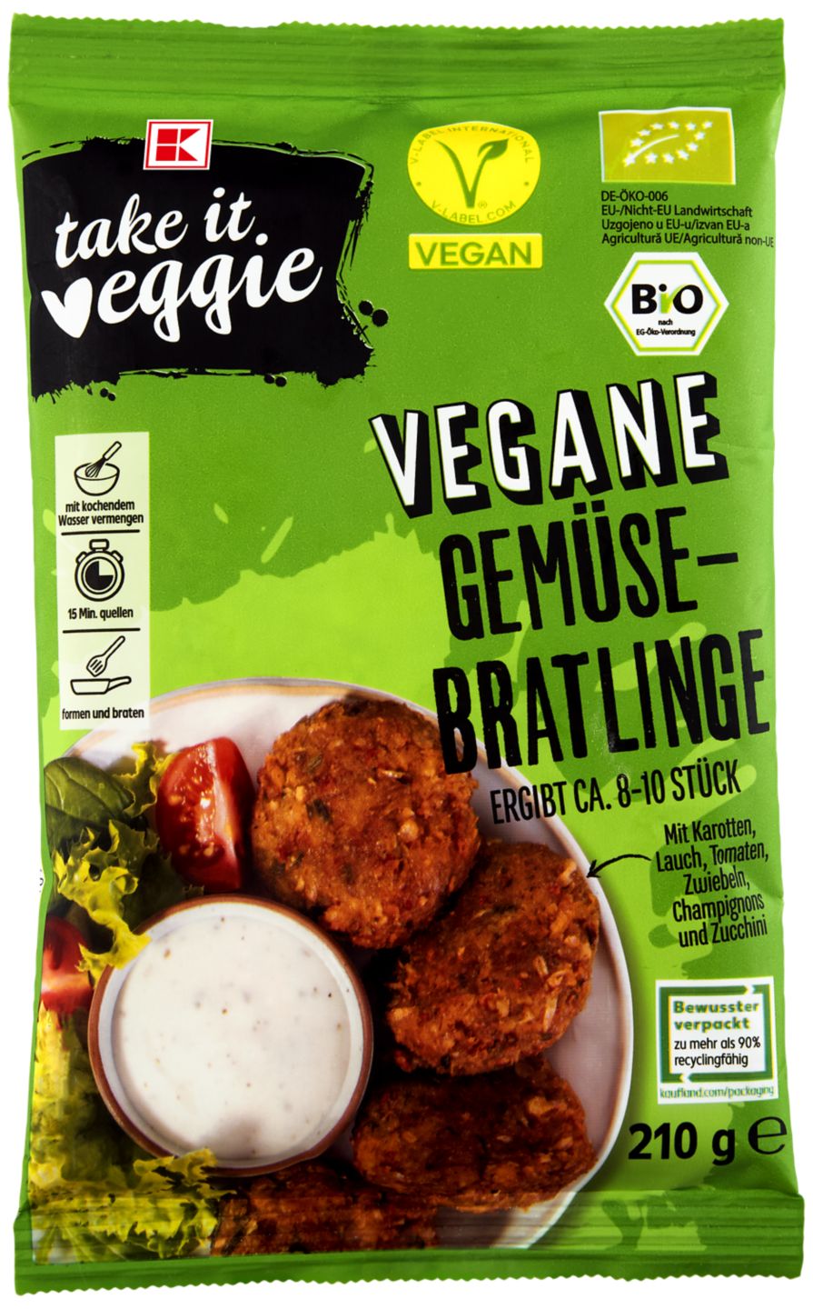 K-Take it veggie Pljeskavica od povrća
MPC 2.5.2025=2,99€