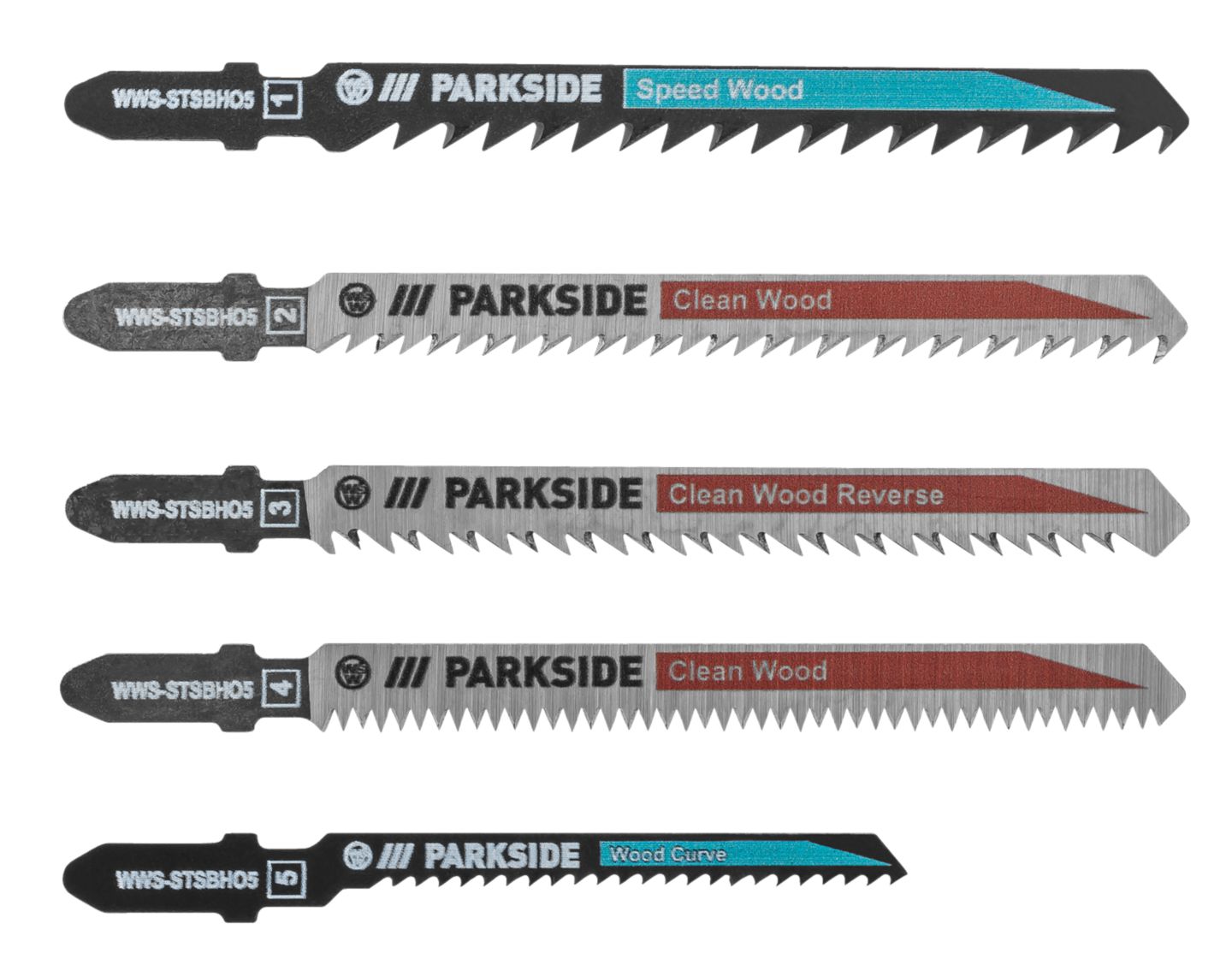 Изображение на Parkside® Комплект ножове
за прободен трион