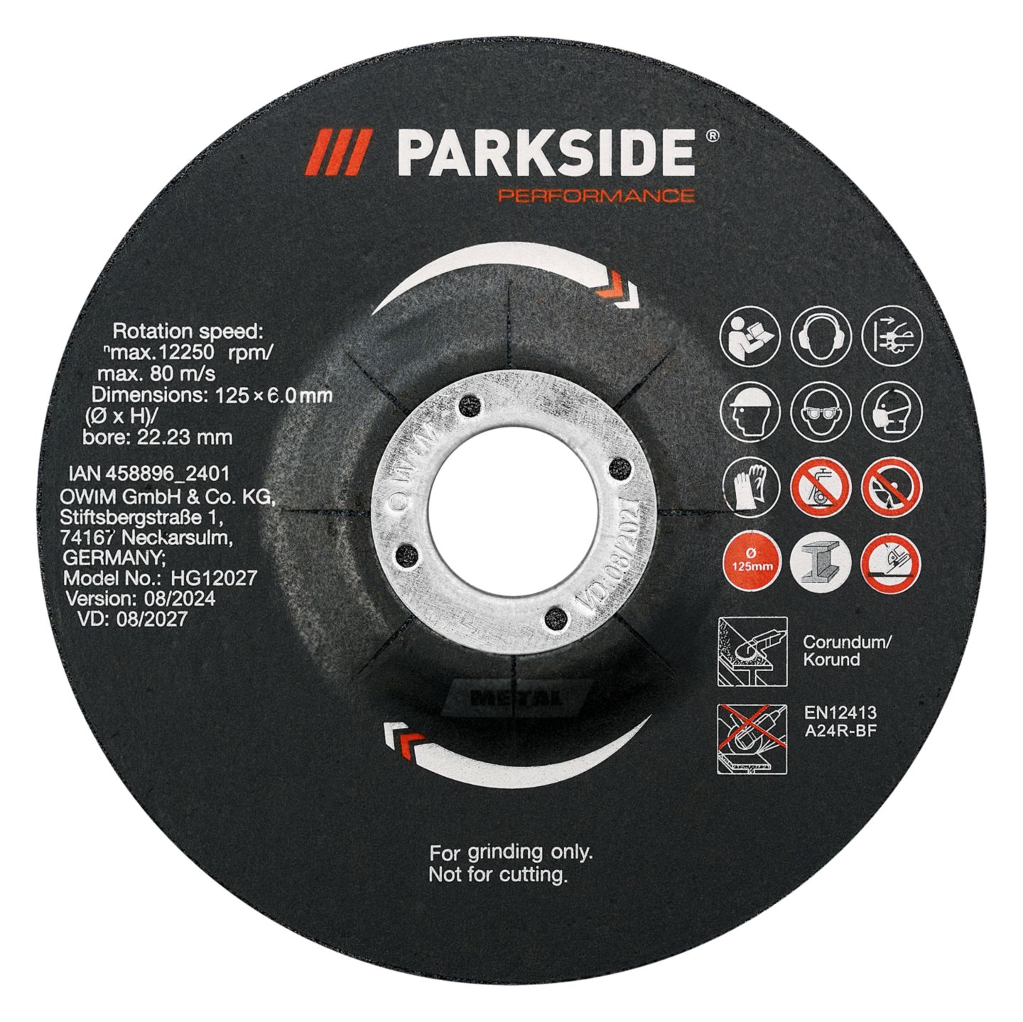 PARKSIDE Sada hrubovacích kotoučů
4dílná, na kov