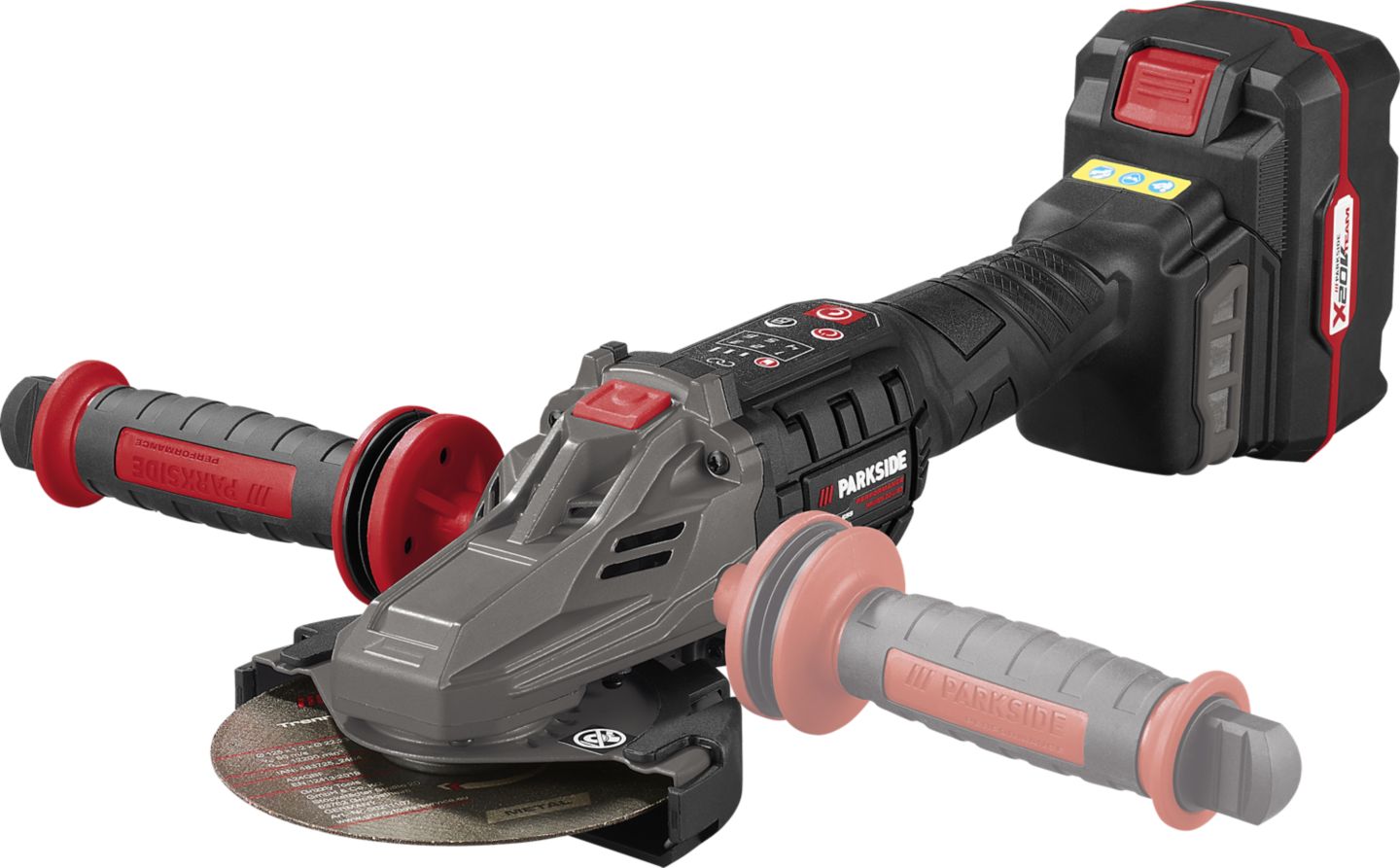 PARKSIDE® Akku-Winkelschleifer 20 V »PPWSFA 20-Li B3« mit Akku