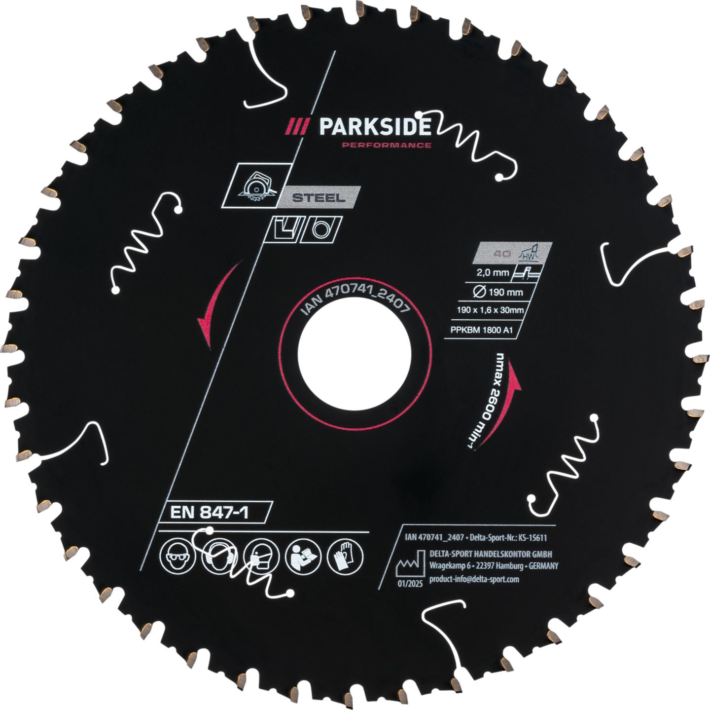 PARKSIDE Pilový kotouč
průměr kotouče: 190 mm