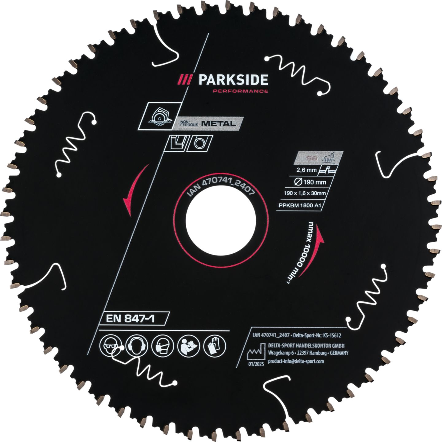 PARKSIDE Pilový kotouč
průměr kotouče: 190 mm
