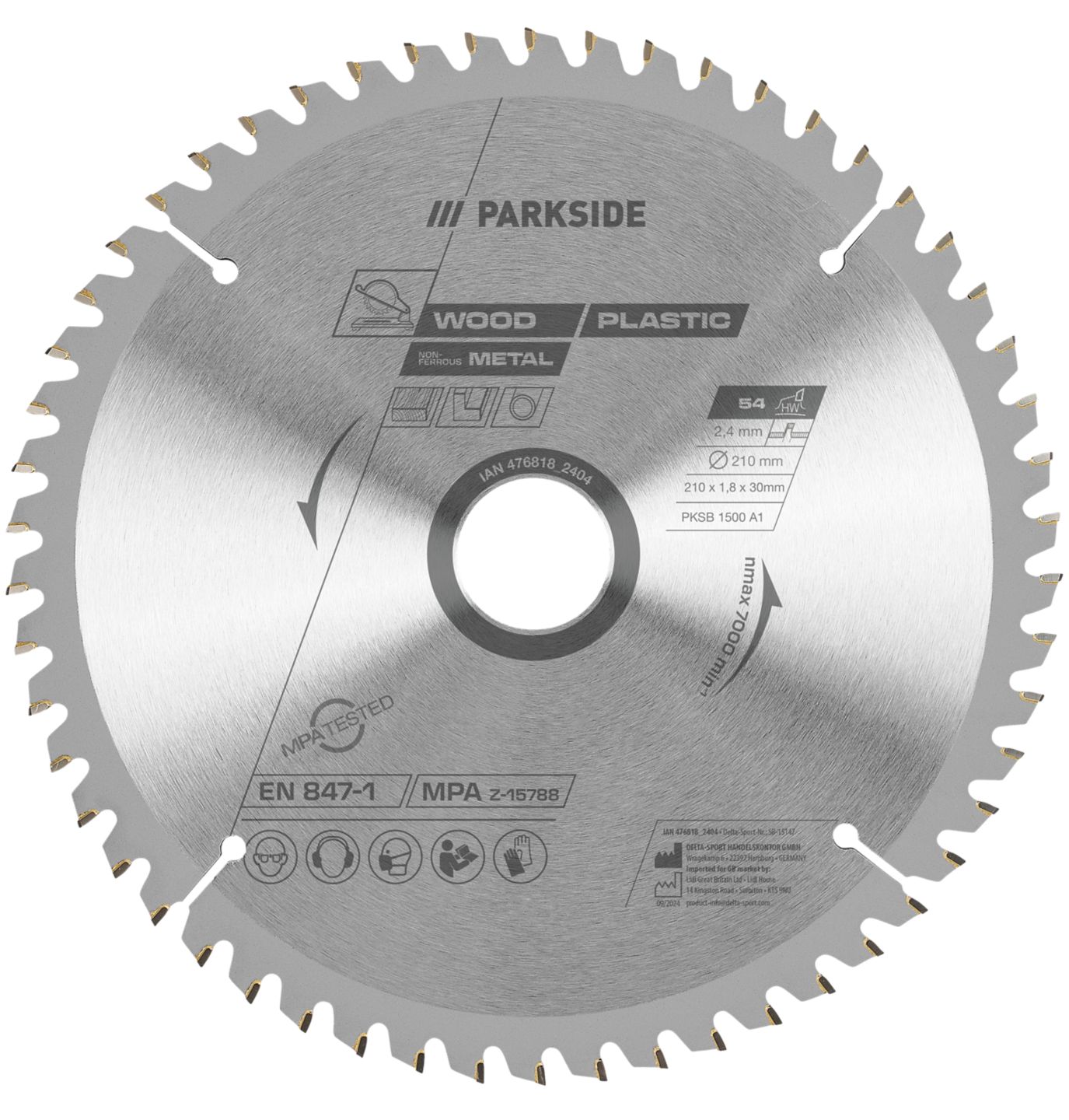PARKSIDE Pilový kotouč PKSB 1500 A1
54 zubů
