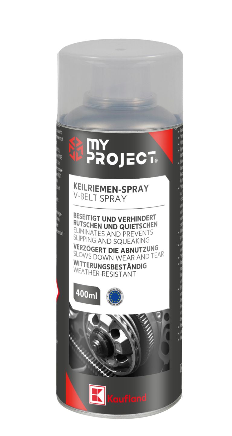 MY PROJECT Sprej na klínový řemen
objem: 400 ml