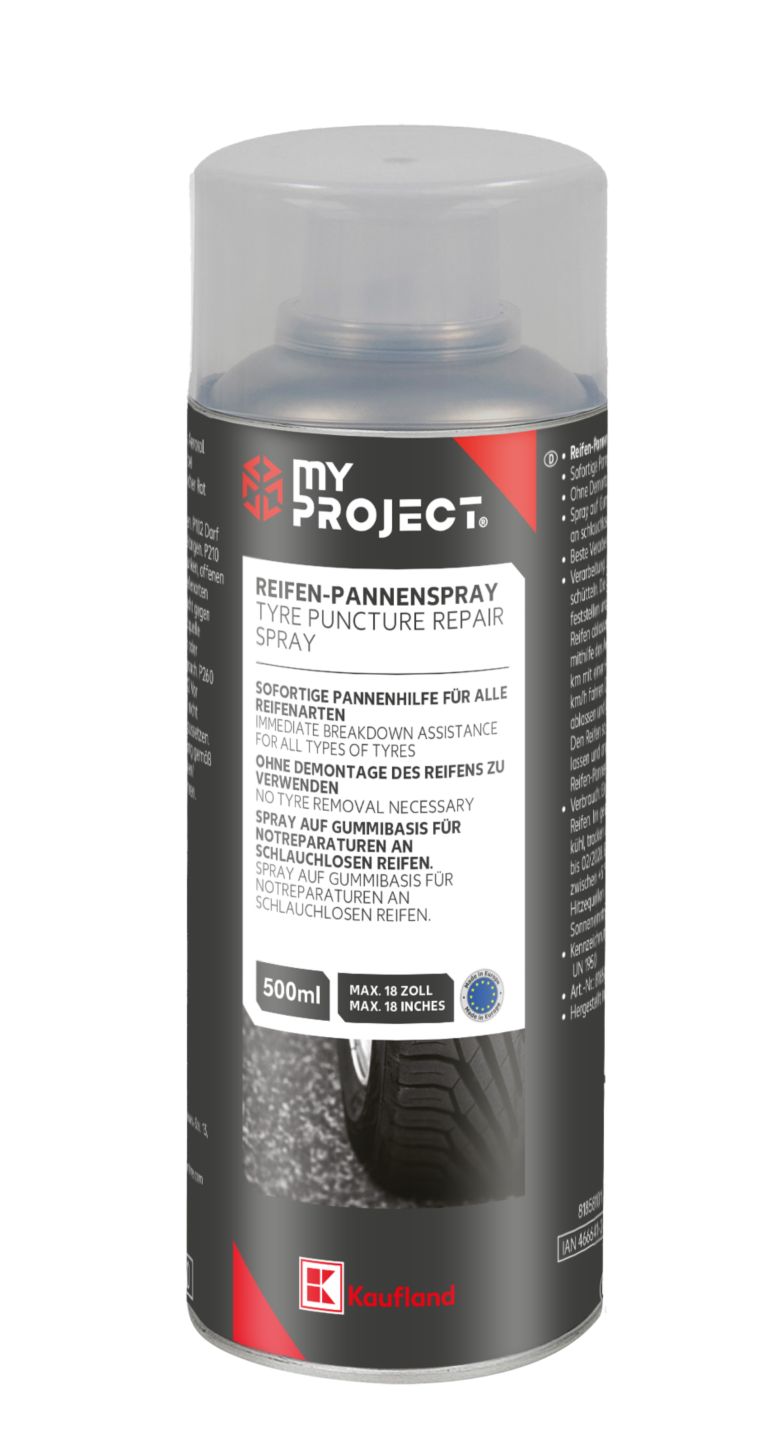 MY PROJECT Sprej na opravu pneumatik
objem: 500 ml